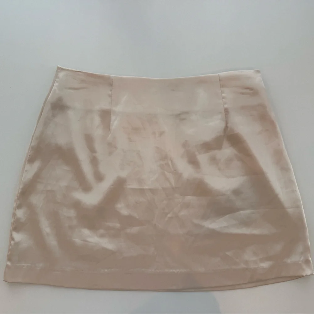 Daily Drills Champagne Silky Mini Skirt